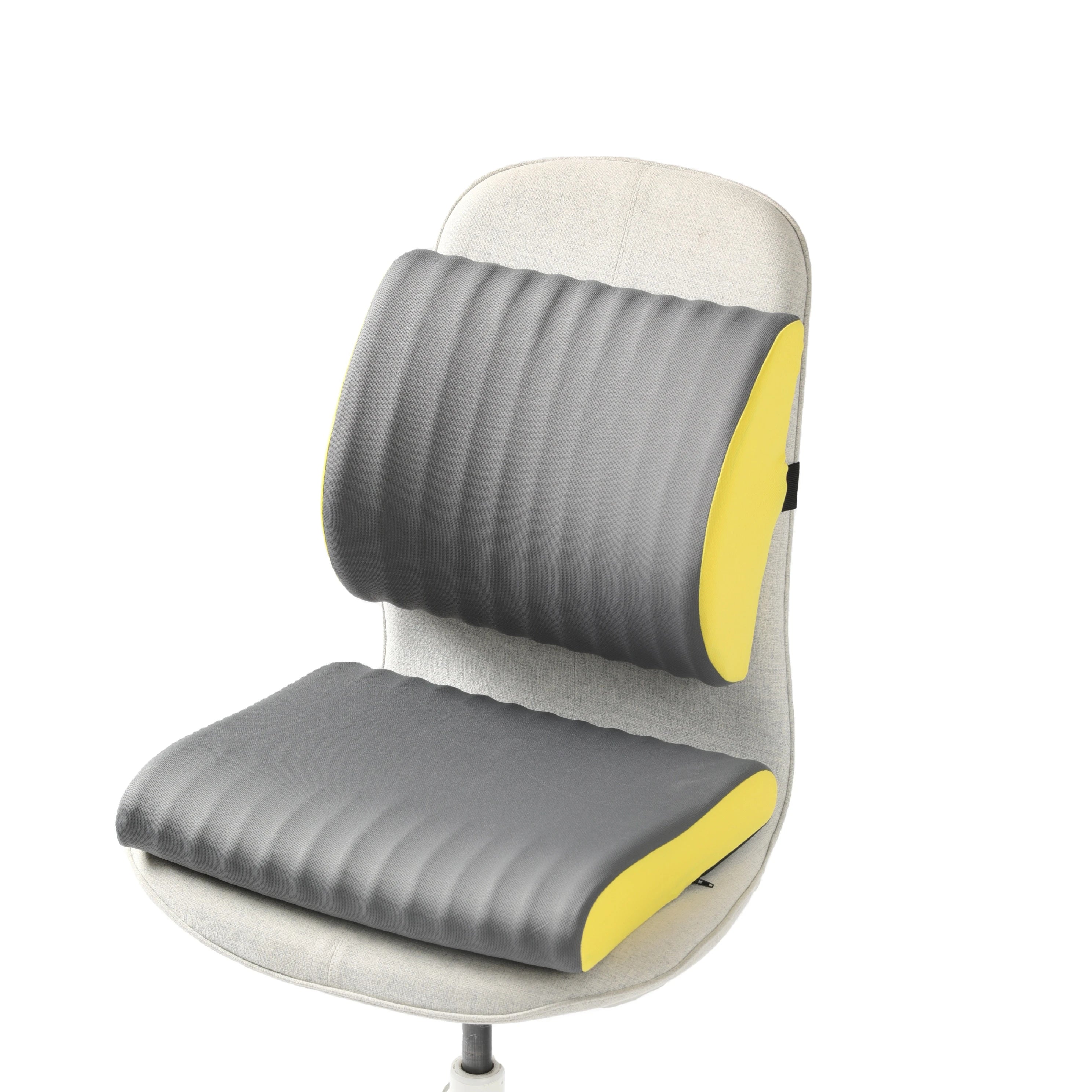 Wholesale Classical B-Shape Tube Back Cushion Memory Foam Anti-Mite Custom Lumbar Cushion