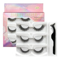 Beauty Personal Care 3D Mink Waterproof Eyelashes Strip Synthetic Hair Adhesive False Eyelashes No Eyeliner No Stimulation