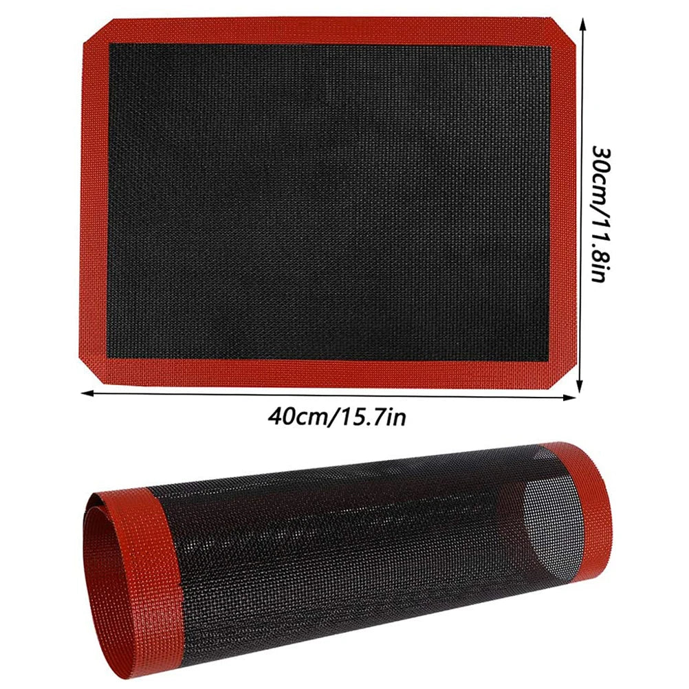 40 X 30 cm Eco-Friendly Double-Sided Silicone Bread Baking Mat for Toaster Oven Non-Stick Oven Liner Perforated Steaming Mesh