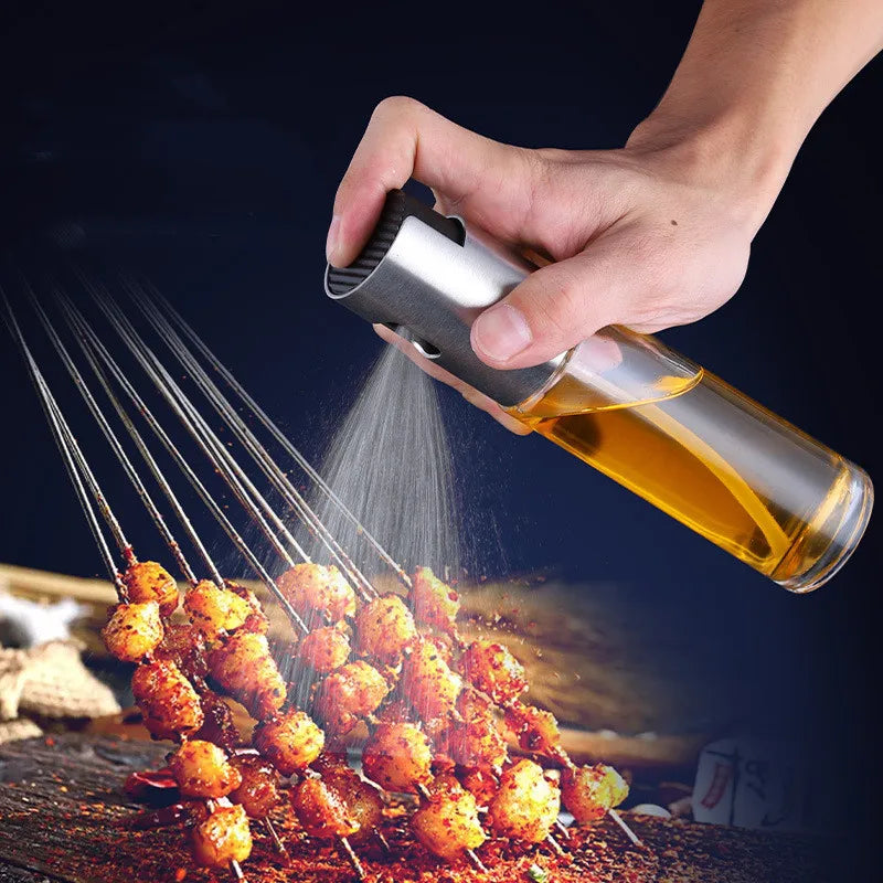 Refillable Oil and Vinegar Dispenser Bottle With Basting BrushBottle Brush and Oii Funnel Food Glass Bottle  Kitchen Tool