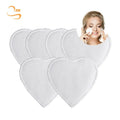 Heart Shape 8cm Soft Bamboo Cotton Makeup Remover Pads Laundry Bag Set All Skin Types Face Cosmetic Wipes
