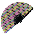 FAREA Custom Rave Fan Kpop Printed Logo Personalized UV Bamboo Folding Hand Fans Bag Gift Business Folk Wedding OEM Art