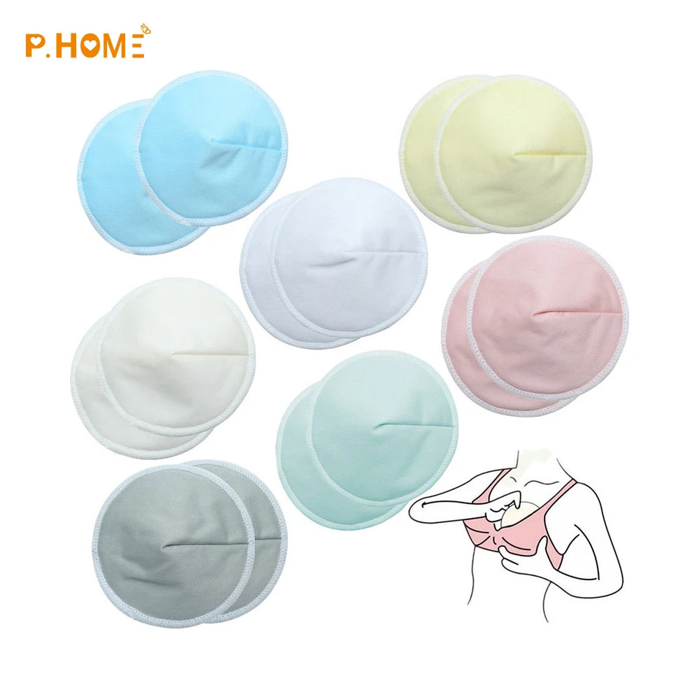 Hot Selling Extra Thin Soft Breathable Anti-Overflow Contoured Shape Breast Nursing Pads Reusable Bamboo Fiber Eco-Friendly