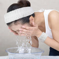 Wholesale Personalized Skincare Microfiber Colorful Spa Wristband for Washing Face
