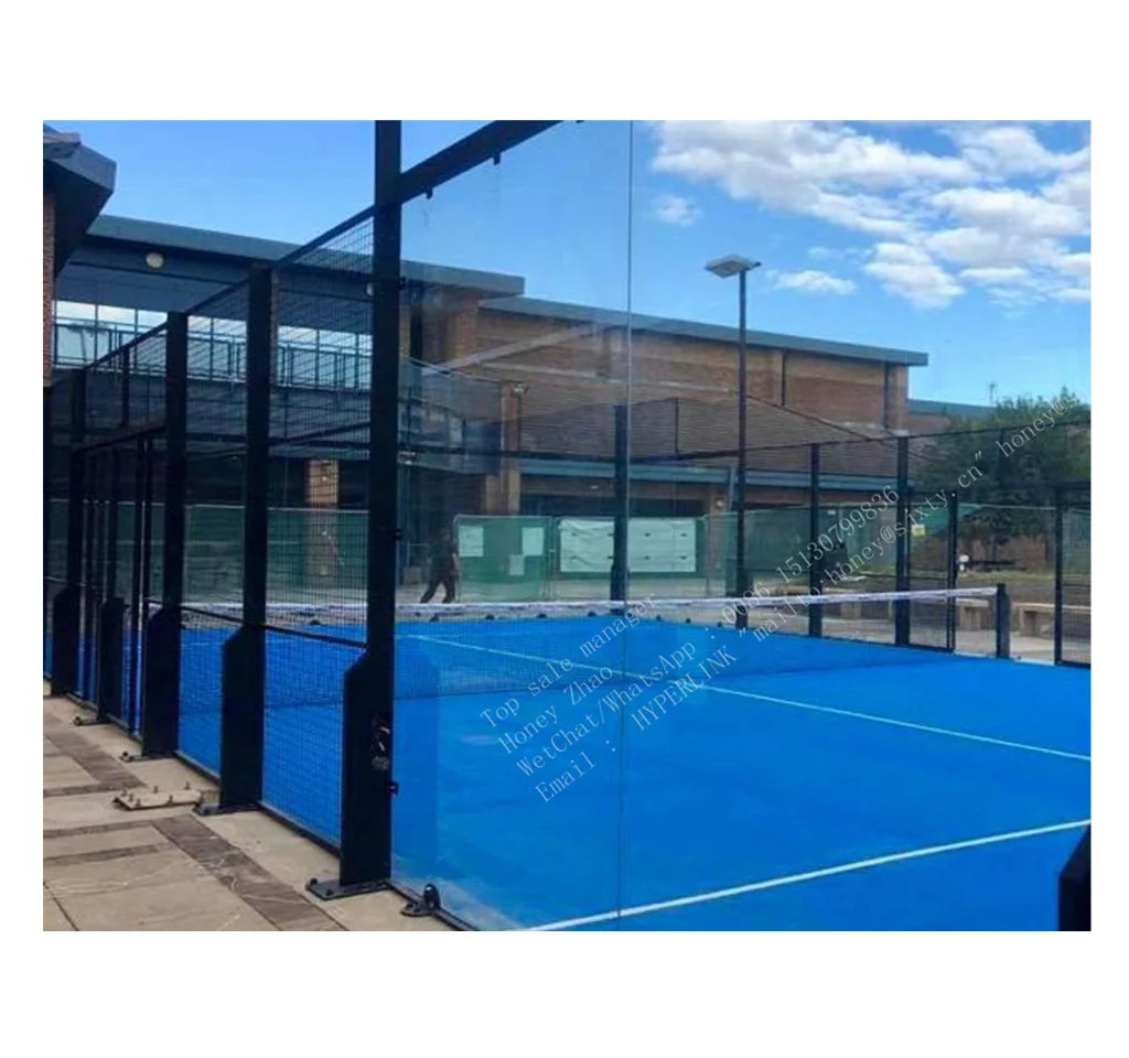 Padel Tennis Court for Tennis Badminton Basketball Tempered Glass Paddle Tennis Courts
