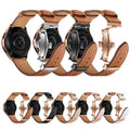 ShanHai 22mm 20mm Band for Samsung Galaxy Watch 3 45mm Gear S3 Amazfit Bip Huawei Watch GT 2 Strap Genuine Leather Bracelet Belt