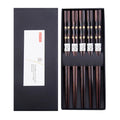 2022 Hot Selling Japanese Korean Style Organic Bamboo Reusable Sushi Chopsticks Set Creative Non-slip Wooden Chopsticks