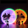 Modern LED Night Light Table Lamp with Adjustable Bracket Sunset Rainbow Projection for Photo Atmosphere