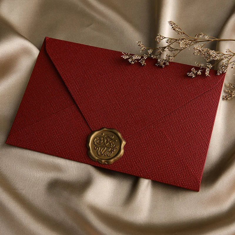 China Factory Gold Foil Stamp Business Cards Custom Design Thank You Cards Flower Embossing Greeting Cards with Envelope
