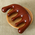 Custom Scalp Gua Sha Comb Wholesale Natural Wooden Sandalwood Wide Tooth Meridian Scalp Massaging Hair Comb