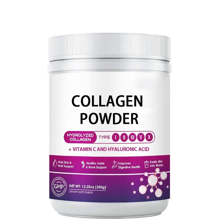 Faitury OEM 350g Multi Collagen Protein Powder With Hyaluronic Acid Vitamin C