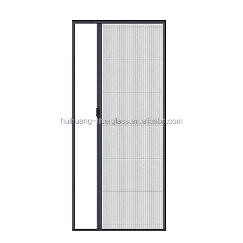 High-quality Modern Aluminum Alloy Frame Polyester Mesh Retractable Folding Doors Windows Insect Resistant Sunshade Bedroom