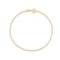 Wholesale Simple Design S925 Sterling Silver Bracelet Fine 18K Gold Plated Beaded Chain Bracelets Jewelry
