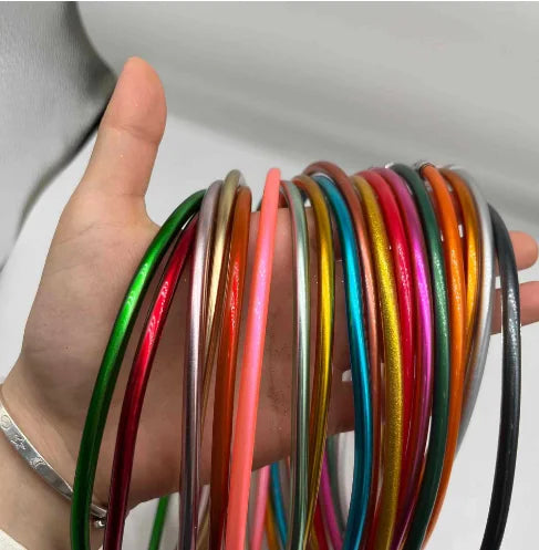 Zooying Bohemian PVC Silicone  Buckle Necklace Summer Candy Color Jelly Necklace