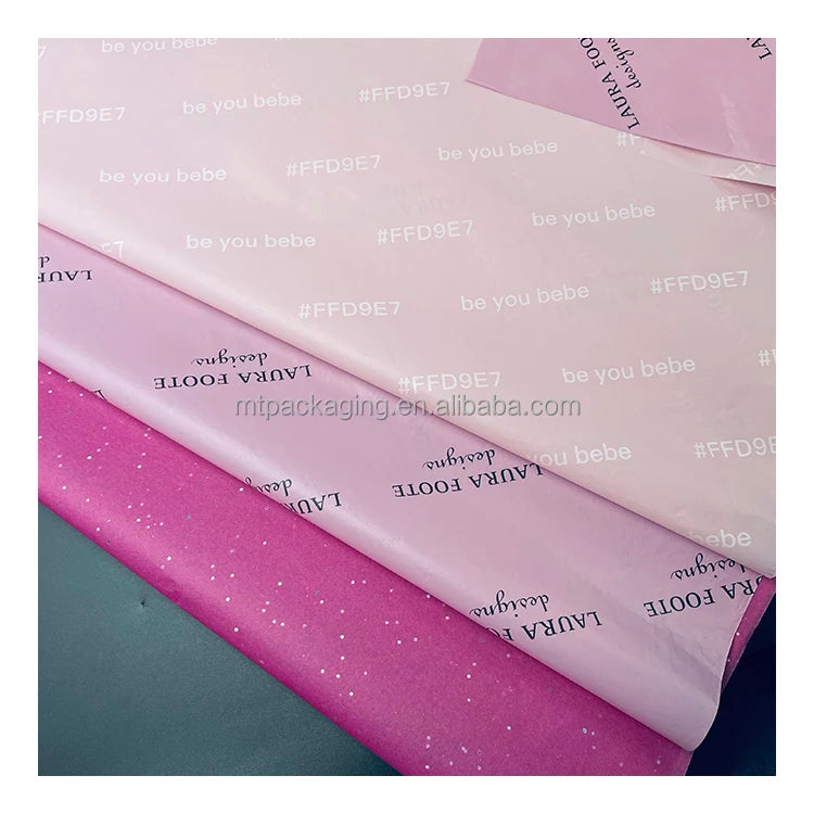 Moatain Personalized Recycled Biodegradable Tissue Paper Moisture-Proof Silk for Children's Clothing & Socks Packaging