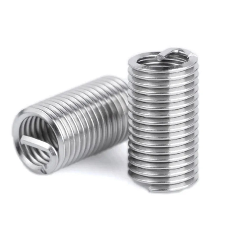 Fine Thread M10 M12 Long Helicoil Thread Insert 304 Stainless Steel Spring Wire DIN8140 Standard ISO9001 Certified Heavy Duty