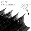 DIYDAY 6D Clover Lashes Fans 0.07 C D Curl Individual Real Mink Eyelashes Extension Trays