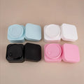 New Arrival Black pink Blue White PP Plastic Face Cream Jar Empty 50g square Double Wall Cosmetic Jars