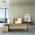 Wholesale Executive Luxury L Shaped Desk Modern Office CEO Table Extendable Modular Aluminum Frame