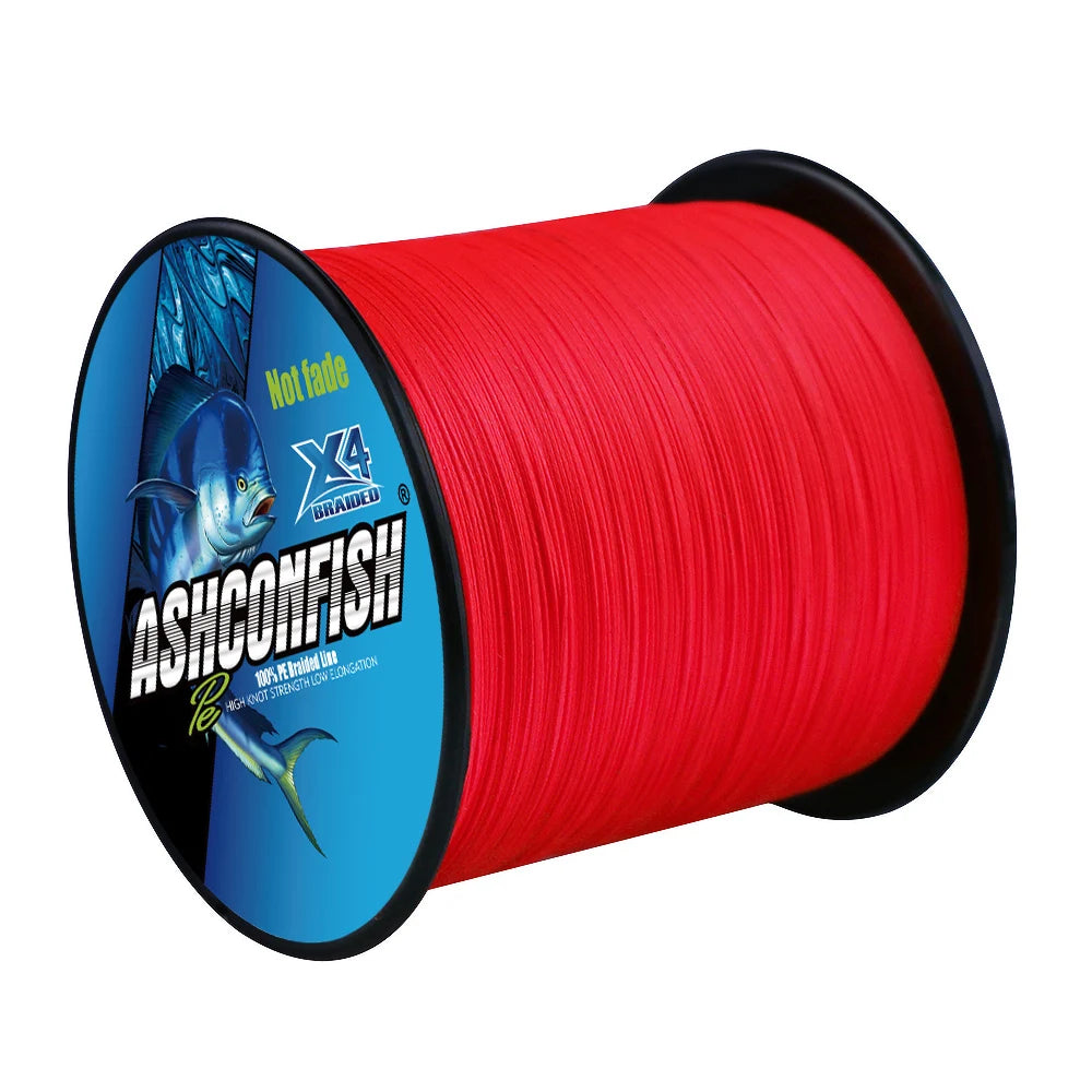 Wholesale 1000M X8 Soft Super Abrasion Resistant Strong Non-Fading Colored Polyethylene Yarn Saltwater Braided Fishing River
