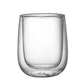 Wholesale Logo Customized Borosilicate Glass Egg Shape Double Wall Tumbler 300ml/10oz Dishwasher & Microwave Safe Coffee Mug