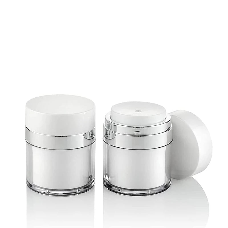 New Arrival Acrylic Press Airless Pump Jars for Skincare Cream Travel Lotion Container