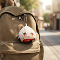 Wholesale Cute Anime Plush Circle Keyrings Round Plush Keychain OEM Designs for Promotional Gifts