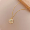 Wholesale Price Classic Colorful Diamond Evil Eye Necklace Amulet Lucky Necklace