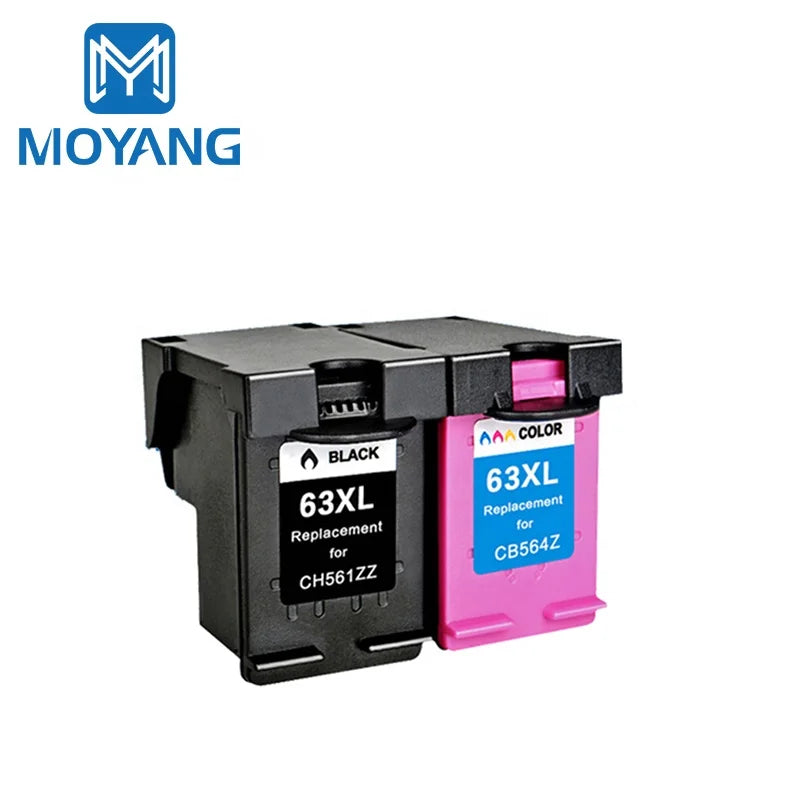 MoYang Compatible for Hp63 63XL Ink Cartridges Used for hp 63 2130 3630 3830 Officejet 4520 4650 3632 Printer