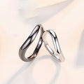 Romantic Design S925 Silver Plated Couple Ring for Wedding Jewelry Infinite love Ring Valentine's Day Gift Open Adjustable Ring
