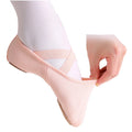 Fleshpink Stretch Fabric Ballet Shoes Dance for Girls Ballerina slippers in Stock