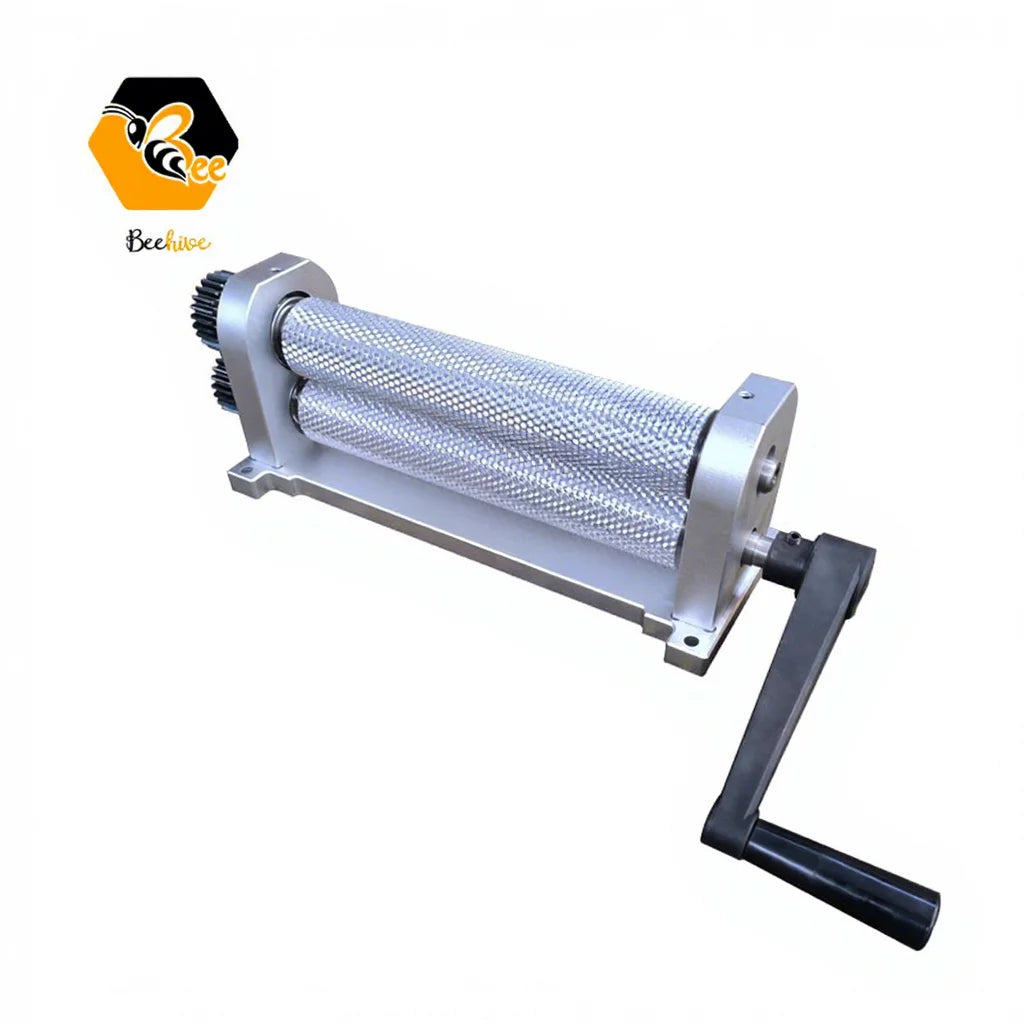 Hot Sale New All Lightweight Aluminum Alloy Manual Beeswax Foundation Embosser Machine 280mm Roller Beeswax Stamping Equipment