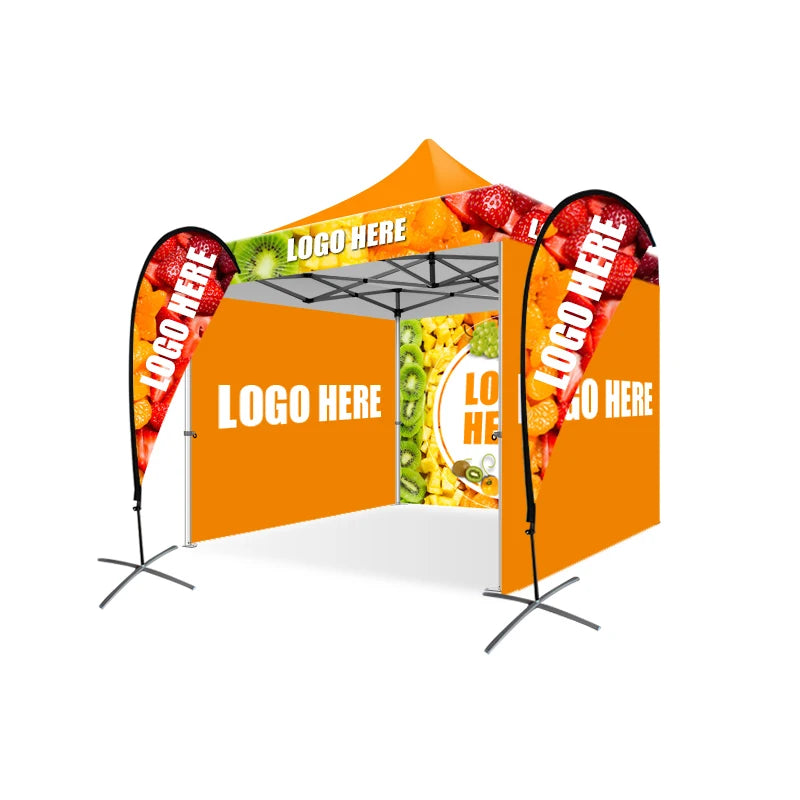 UV Protect Outdoor Custom Trade Show Tent 10 X 10 ft Heat Transfer Pop up Gazebo Tent