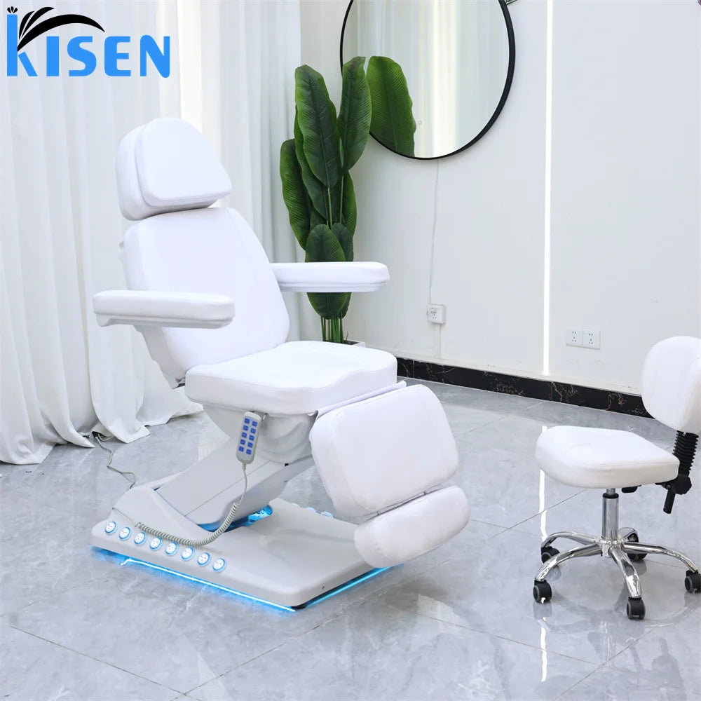 Modern 3 Motors Lash Electric Massage Table Beauty Salon Spa Foot ControlTreatment Medical Facial Cosmetic Bed for Clinic