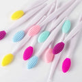 Silicone Facial Cleansing Brush Set - Double Sided Pore Cleaner for Nose Lips Blackhead Removal Travel Exfoliator