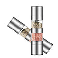 Portable Kitchen Dining Hall Dual Pepper Mill Set 2in1pepper Mill Salt & Pepper Grinding Mill