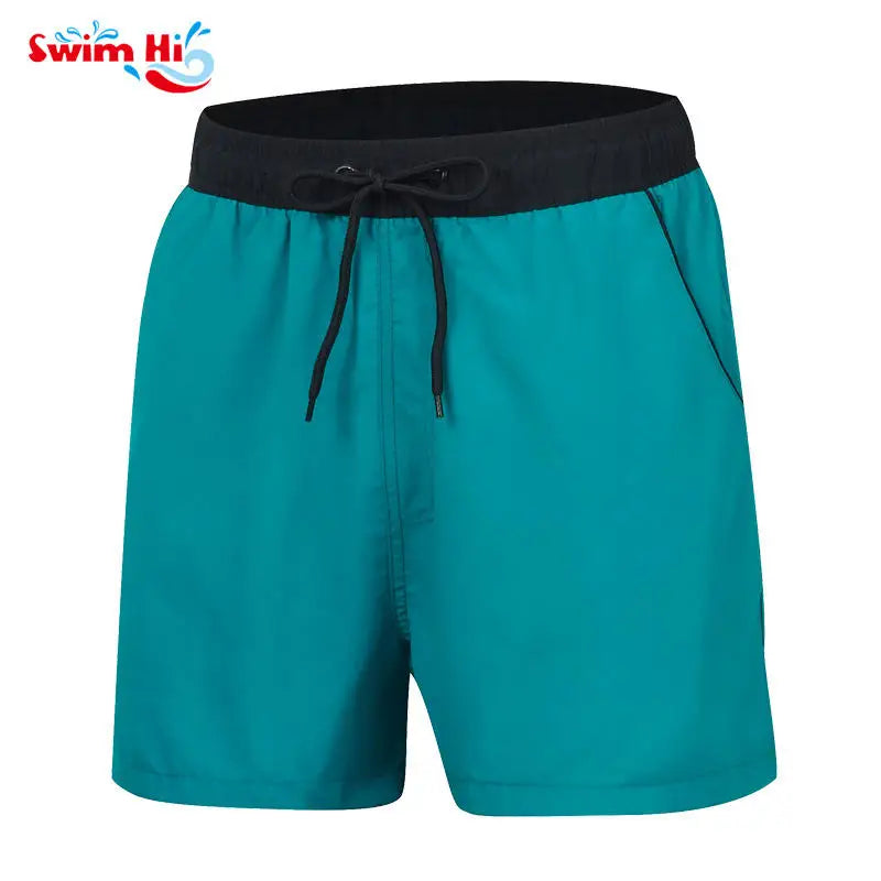 Wholesale Customized Logo Plain Blank Board Shorts 4 Way Stretch Men Swim Trunks Beach Wear