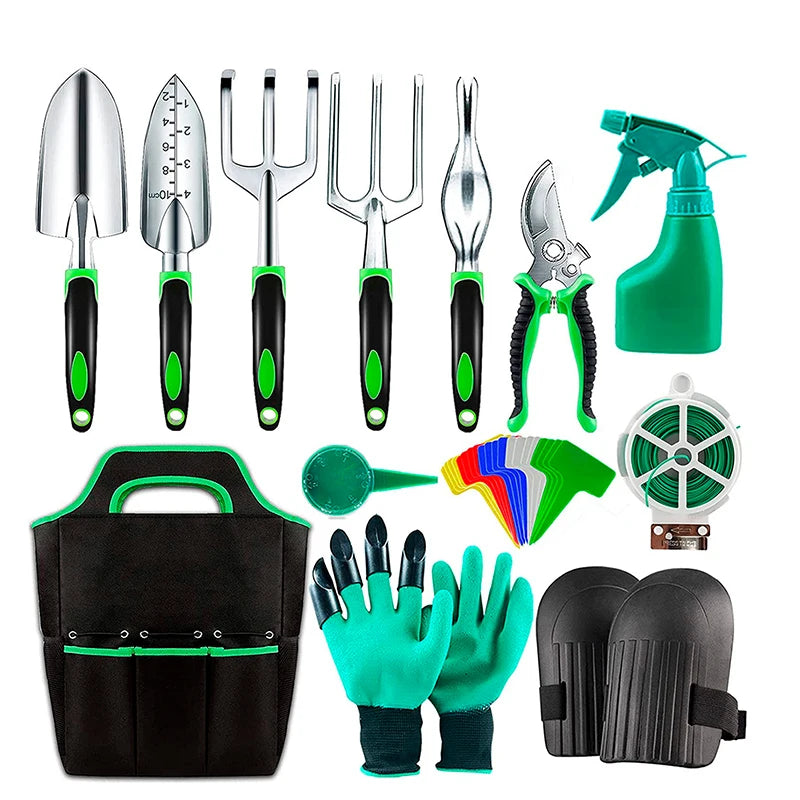 Heavy Duty 13 Pcs Garden Planting Tool Equipment Garden Tool Set with Storage Bag