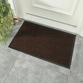 2-Pack Luxury Striped Handmade Door Mat Non-Slip Dirt-Resistant Easy Clean Washable Tufted Front Porch Entryway
