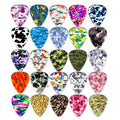 Wholesale OEM Custom Celluloid Material Camouflage Army Green Printing Guitar Picks Guitar Accessories Pick for Sale