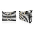 Popular Women's Large Beach Tote Bag with Two Handles New Design Black Stripe Casual Shoulder Bag Wholesale Fashion Accessory