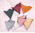 Class Solid Mens Pocket Square Customized Plain Silky Handkerchiefs Scarf for Wedding