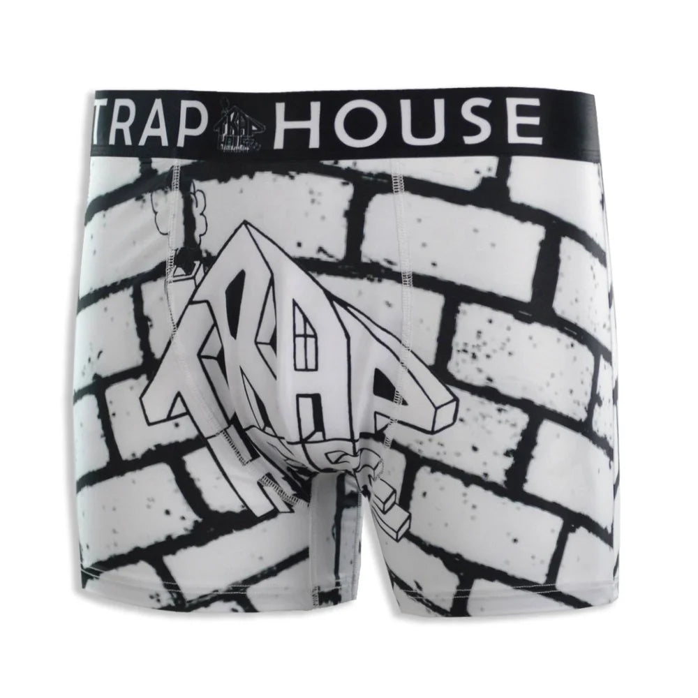 Digital Print Men Briefs & Boxer Custom White Polyester Underwear Men Designer Boxer Briefs