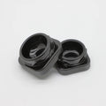 Square Black 5ml Glass Jars and CR Lid Concentrate Cube Flower Container Smell Proof Glass Packing