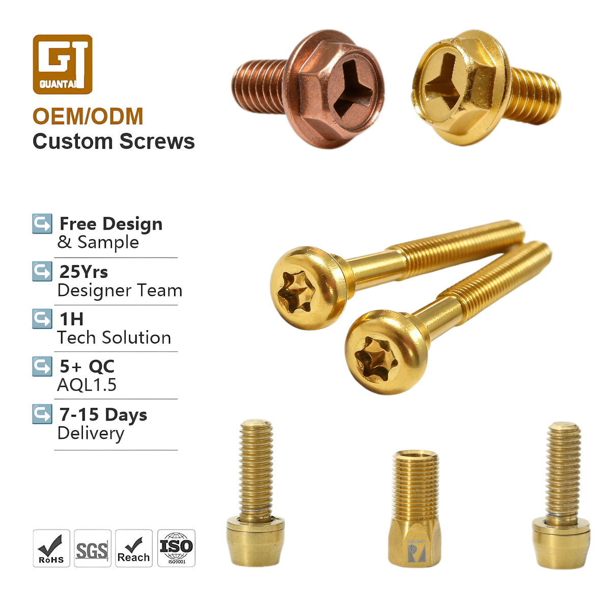 Anti Theft Tri Wing Hex Washer Screws Customized Micro Cnc M2 M3 M4 M5 M6 Pan Type Flange Head Safety Copper Shoulder Torx Screw