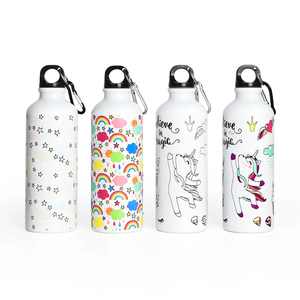 500ml Promotion Gift Souvenirs Magic Cold Color Changing Sport Aluminum Water Bottle