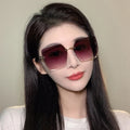 Sunway Eyewear Customization Rimless Custom Logo Designer Oversized Fashion Frame Sun Glasses Women Sunglasses