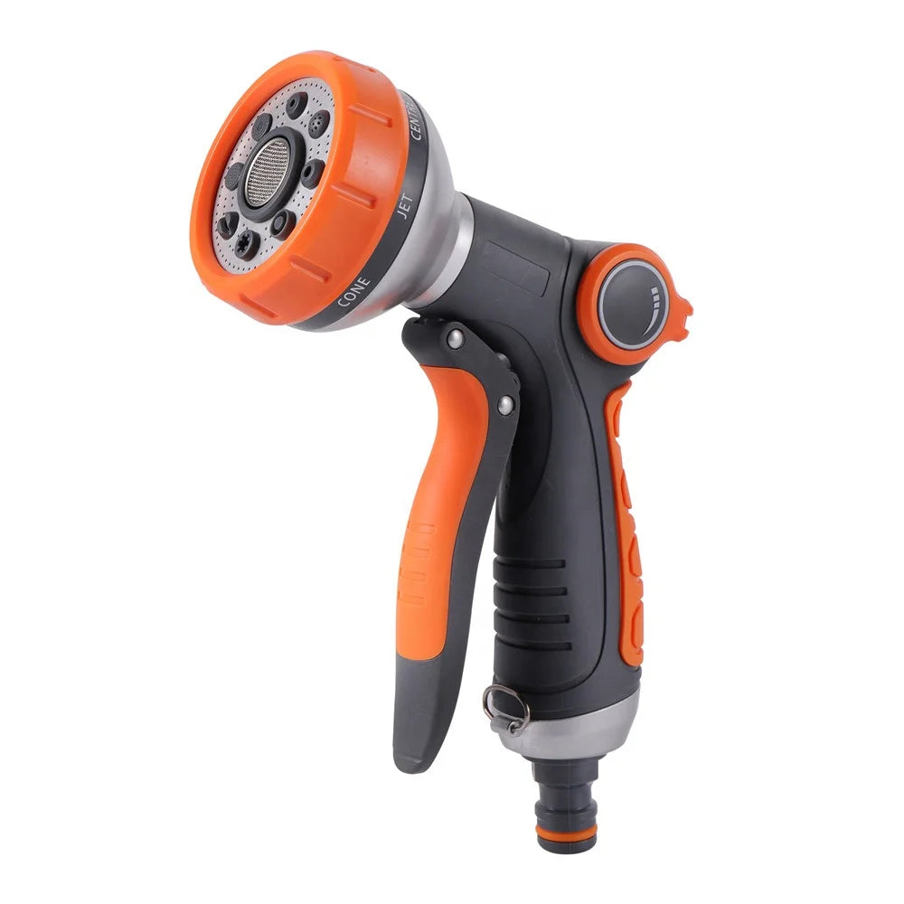 Multi-Functional 8-Pattern Water Gun for Garden Irrigation Car Washing Yard Lawn Water Spray Nozzle Garden Water Gun