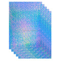 Holographic Glitter Printable Vinyl  A4 Size Waterproof Self Adhesive Glossy Rainbow Vinyl  for Laser and Inkjet Printer