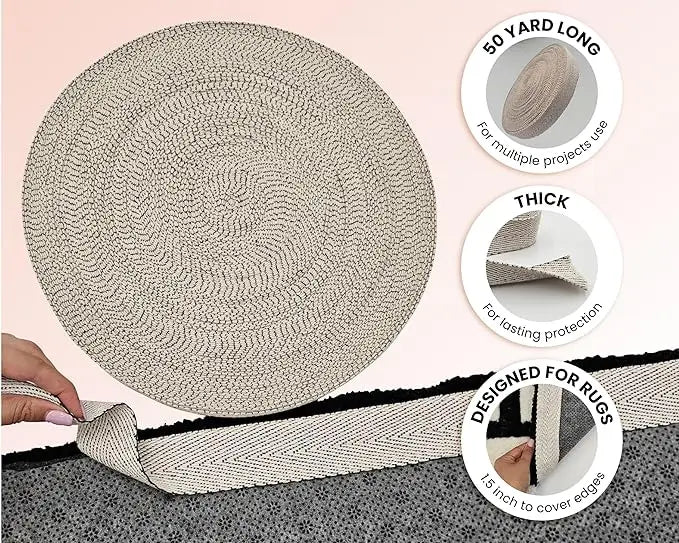 Hot Selling Tufting Tape Rug Binding Strip Lining Ripstop Twill Cotton/Polyester Carpet Backing for Home Textile